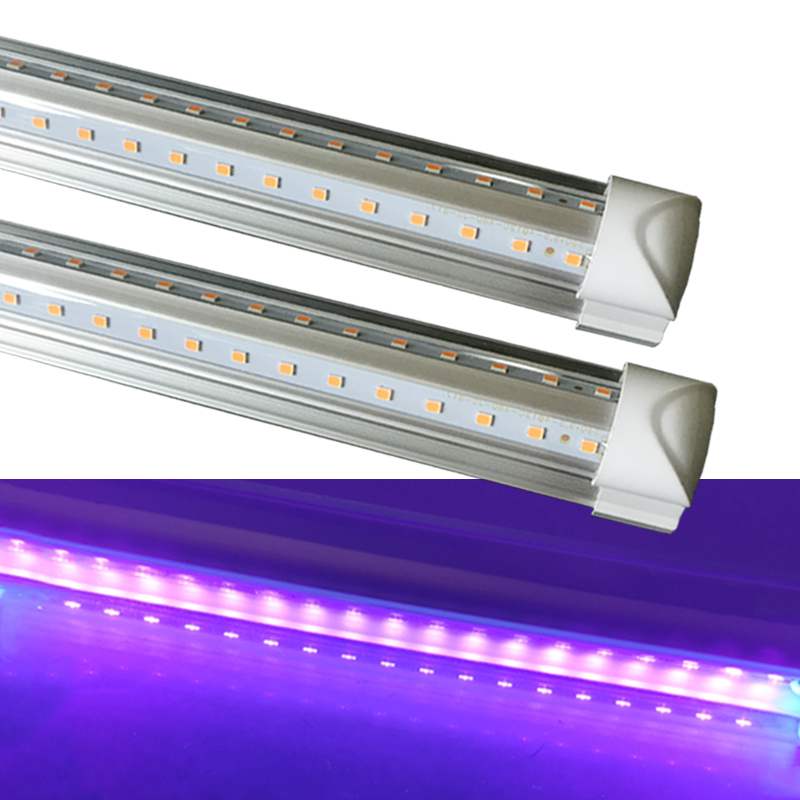 Bar 390NM UV Tube Lights LED Strip 1ft 2ft 3ft 4ft 5ft 6ft 8ft T8 LED Black Light Fixtures for Room Glow Party Neon Party Supplies Fluorescent Art Pos