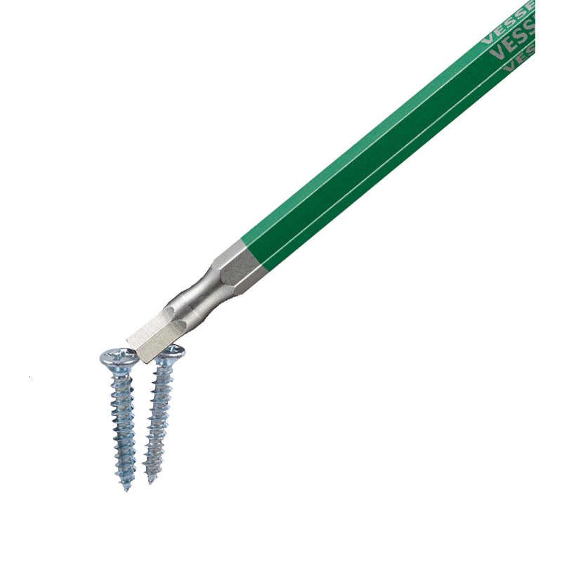 Screwdrivers VESSEL 1/4 Inch Single End Hex Key Screwdriver Bit Hex Head Allen Wrench Drill Bits with Magnetic Tip Japan Tools No.GSH 230508