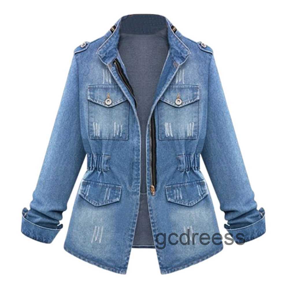 Womens Blue Denim Jacket Turn-down Collar Chain Jeans Jackets pocket Coat Oversize Jean Coats Women Outerwear 2023
Womens Blue Denim Jacket Turn-down Collar Chain Jeans Jackets pocket Coat Oversize Jean Coats Women Outerwear 2023