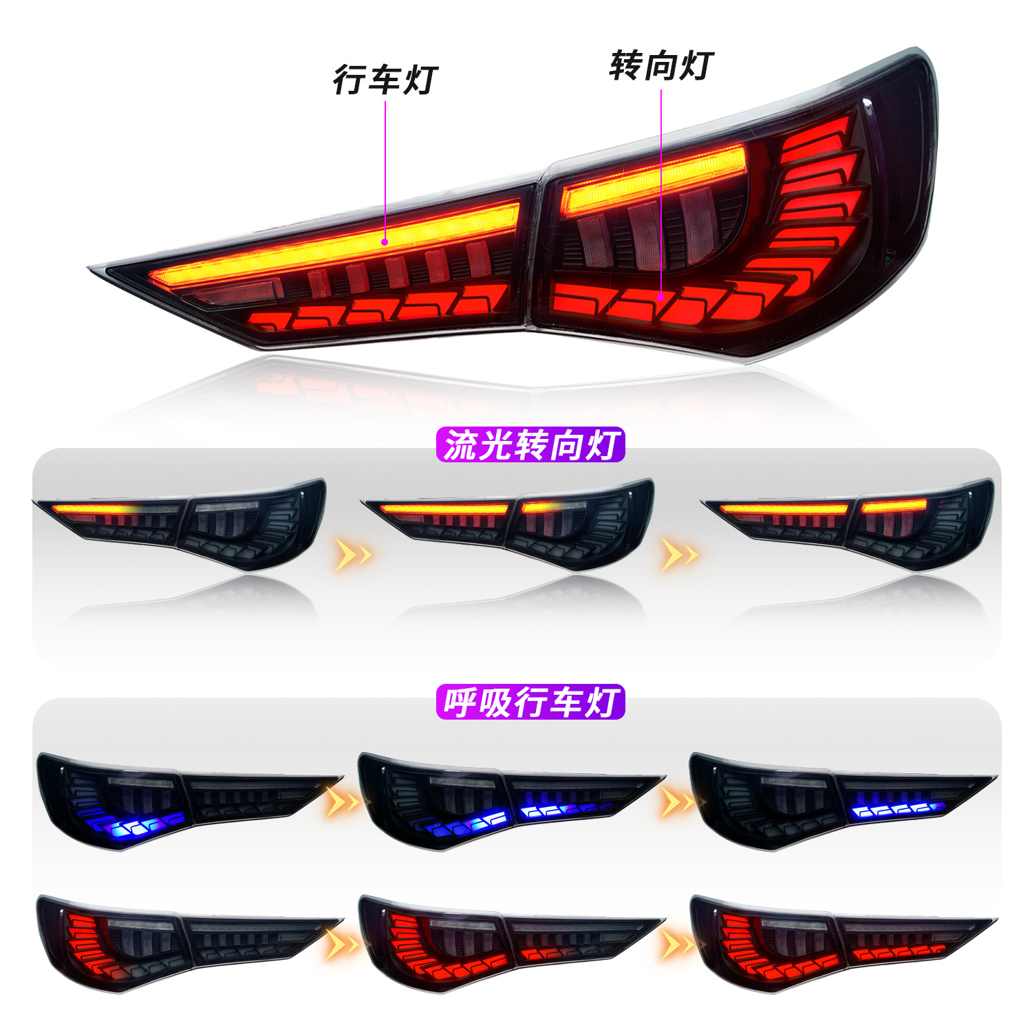 Full LED Taillight For NISSAN SYLPHY 20 20-20 22 LED Rear Brake Lights Fog Reverse Driving Taillights Turn Signal Upgrade