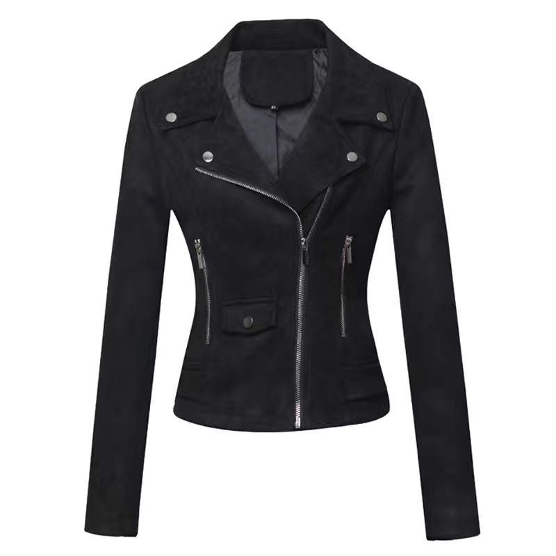 Spring and autumn style niche American suede coat female trendy short slimming show large size thin model motorcycle jacket female
Spring and autumn style niche American suede coat female trendy short slimming show large size thin model motorcycle jacket female