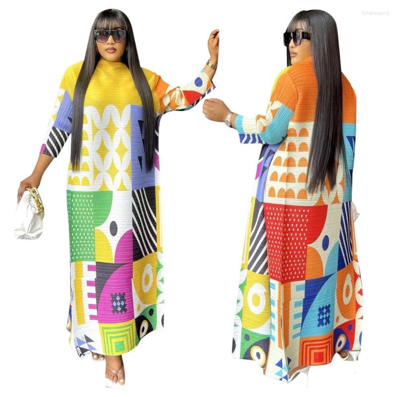 Ethnic Clothing Spring Summer African Women 3/4 Sleeve O-neck Polyester Printing Plus Size Long Dress Dresses For Maxi
Ethnic Clothing Spring Summer African Women 3/4 Sleeve O-neck Polyester Printing Plus Size Long Dress Dresses For Maxi