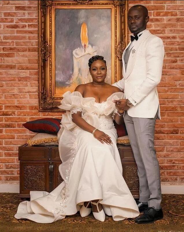 Modern Mermaid Wedding Dresses Arabic Off Shoulder Plus Size aso ebi Bridal Gowns Beaded Ruffles Vestido De Novia
