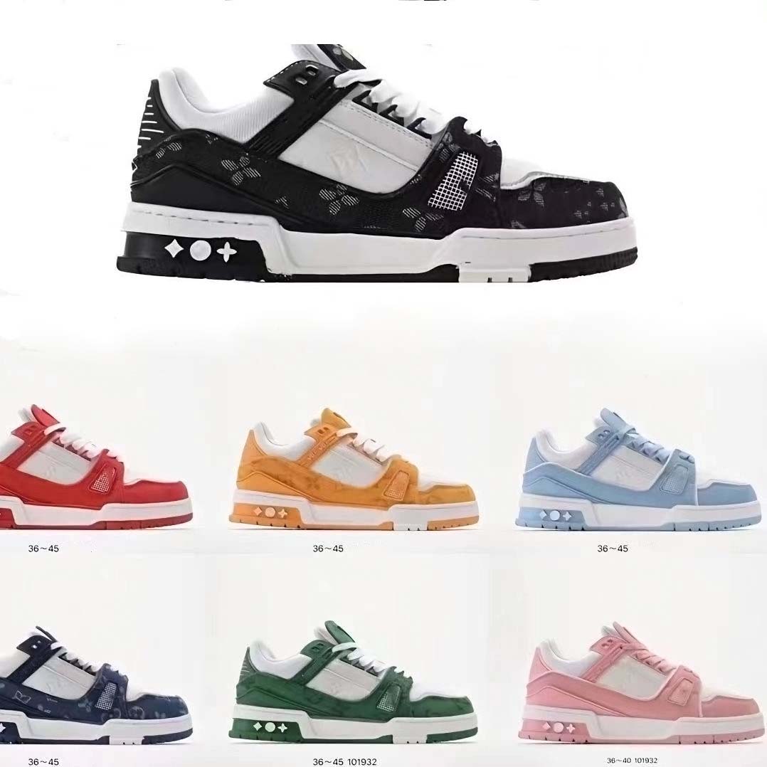 Designer Trainer Sneaker Virgil Casual Shoes Calfskin Leather Abloh Black White Green Red Blue Leather Overlays Platform Low Sneakers Size 36-45 01
Designer Trainer Sneaker Virgil Casual Shoes Calfskin Leather Abloh Black White Green Red Blue Leather Overlays Platform Low Sneakers Size 36-45 01