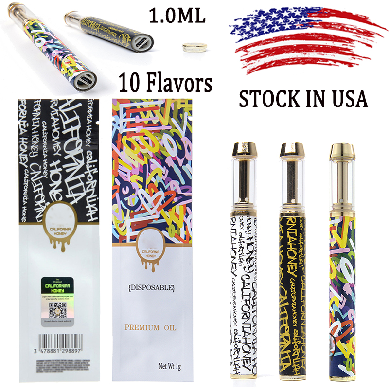 10 Flavors Disposable California Honey E Cigarettes Empty Vape Pens 1.0ML 530mAh Rechargeable Battery Device Vape Pen USA Stock
10 Flavors Disposable California Honey E Cigarettes Empty Vape Pens 1.0ML 530mAh Rechargeable Battery Device Vape Pen USA Stock