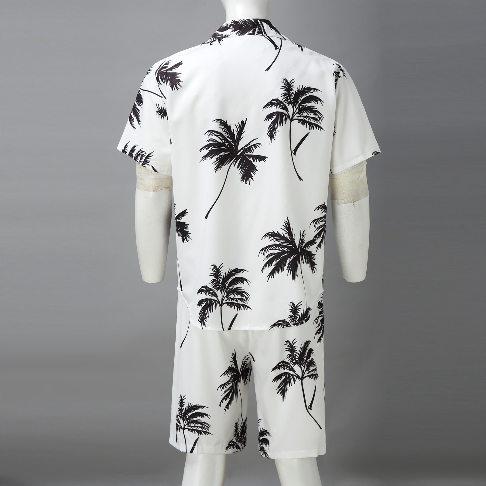 Men s Tracksuits Summer Hawaii Trend Print Sets Men Shorts Shirt Clothing Set Casual Palm Tree Floral Beach Short Sleeve Suit 230508