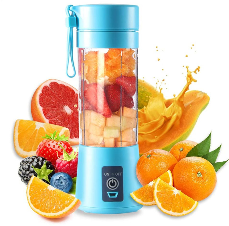 Portable 2 4 6 Blade Blender USB Electric Fruit Juicer Handheld Smoothie Maker Blender Stirring Rechargeable Mini Portable Juice Cup Water