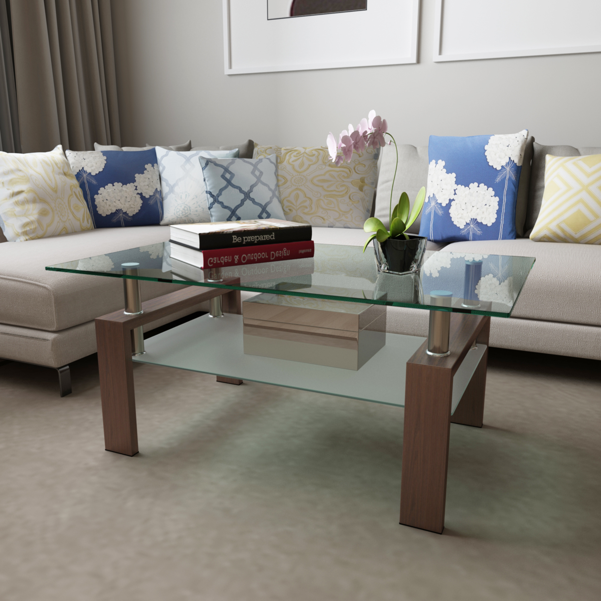 US Stock Living Room Furniture Rectangle Glass Coffee Table, Clear Modern Side Center Tables
US Stock Living Room Furniture Rectangle Glass Coffee Table, Clear Modern Side Center Tables