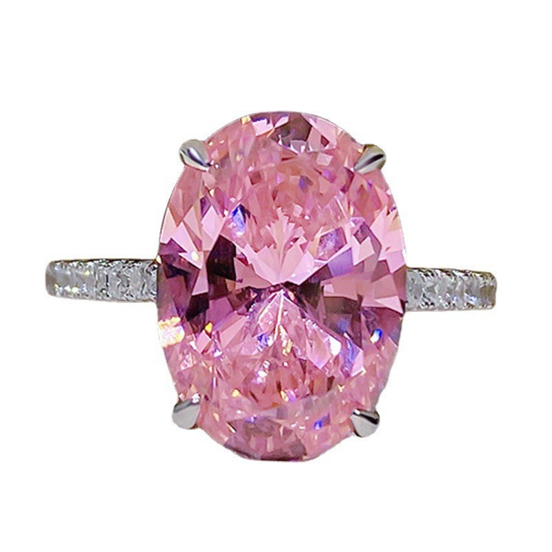 Unique Sterg Sier Pink CZ Wedding Ring | Stunning Bridal Jewelry Gift