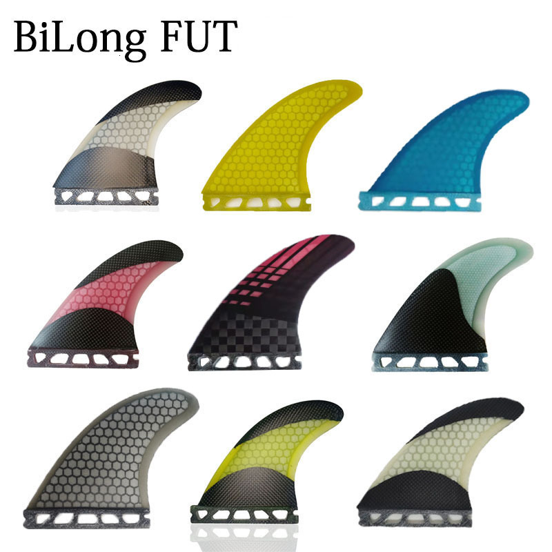 Kayak Accessories Multiple Sizes Fut-3-Fin Clearance Sales S M Large Surfboard Fins Tri Fin a set Surfing Surf board Accessories Carbonfiber Fin 23050