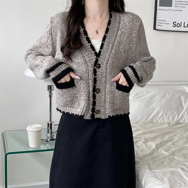 Women's Knits 2023 French Retro Heather Sweater Coat Women's Little Autumn And Winter Style, Gray
Women's Knits 2023 French Retro Heather Sweater Coat Women's Little Autumn And Winter Style, Gray