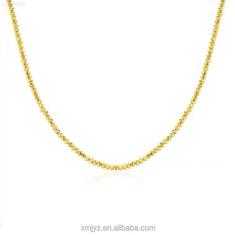 Certified 18k Gold Necklace Disco Jumping Chain Hot Imported Laser Beads Wave Light Beads Necklace Au750 Gold Collar Chain
Certified 18k Gold Necklace Disco Jumping Chain Hot Imported Laser Beads Wave Light Beads Necklace Au750 Gold Collar Chain