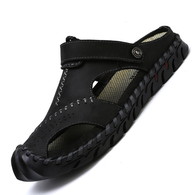 Sandals Sandals Summer Men Leather Classic Men Shoes Slippers Soft Sandals Men Roman Comfortable Outdoor Walking Footwear 230509, Black
Sandals Sandals Summer Men Leather Classic Men Shoes Slippers Soft Sandals Men Roman Comfortable Outdoor Walking Footwear 230509, Black