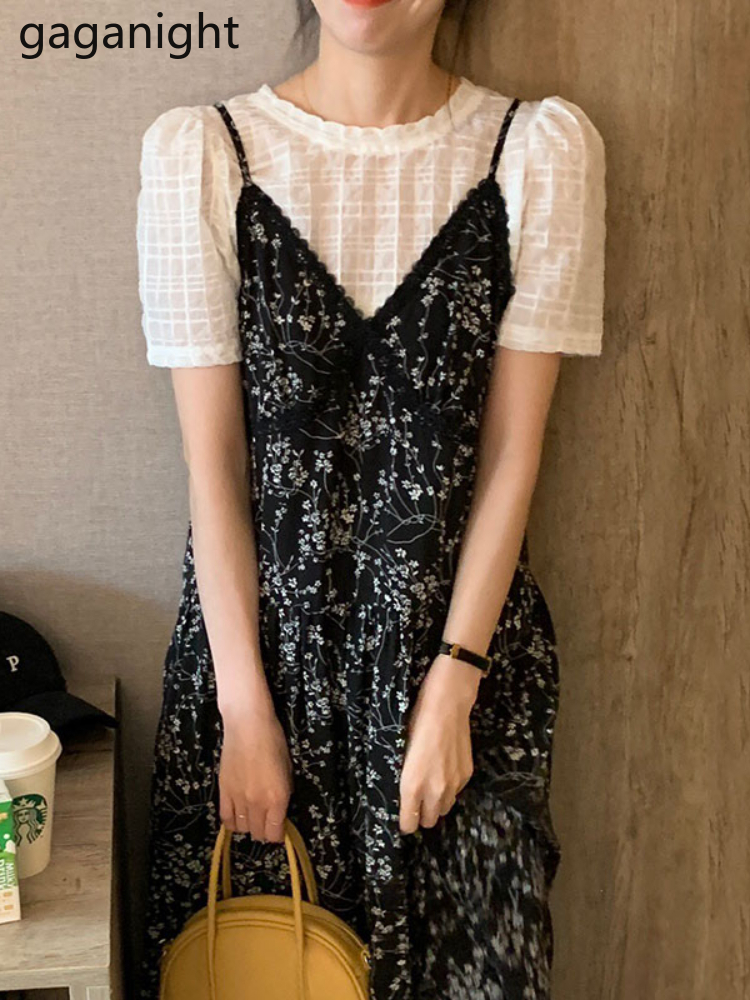 Two Piece Dress Gaganight Women V neck Lace Floral Chiffon Suspender Korean Chic Summer Gentle Sweet O Plaid Short sleeved Shirt 230508, Top
Two Piece Dress Gaganight Women V neck Lace Floral Chiffon Suspender Korean Chic Summer Gentle Sweet O Plaid Short sleeved Shirt 230508, Top