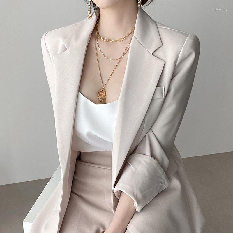 Women' Suits Korean Chic Spring Autumn Blazer For Women Turndown Collar Loose Double Pockets Design Woman Clothing With Belt Jacket, Beige
Women' Suits Korean Chic Spring Autumn Blazer For Women Turndown Collar Loose Double Pockets Design Woman Clothing With Belt Jacket, Beige