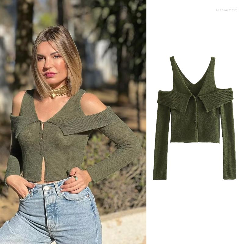 Women' Knits Cardigan 2023 Spring Elastic Tight-fitting Women Sweater Fashion Chic V-neck Hollow Street, Army green
Women' Knits Cardigan 2023 Spring Elastic Tight-fitting Women Sweater Fashion Chic V-neck Hollow Street, Army green