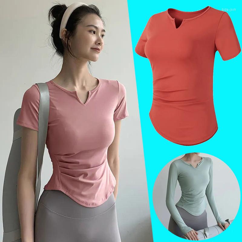 Active Shirts Quick-Dry Yoga T-shirt Fitness Tops Women Summer Slim Exercise Training Running Sportswear Short/Long Sleeved Crossfit Shirt, White
Active Shirts Quick-Dry Yoga T-shirt Fitness Tops Women Summer Slim Exercise Training Running Sportswear Short/Long Sleeved Crossfit Shirt, White
