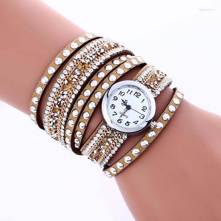 Wristwatches 100pcs/lot 916917 No Logo Full Crystal Wrap Around Leather Watch Fashion Long Strap Elegance Lady Wristwatch Quartz Casual, Pink
Wristwatches 100pcs/lot 916917 No Logo Full Crystal Wrap Around Leather Watch Fashion Long Strap Elegance Lady Wristwatch Quartz Casual, Pink