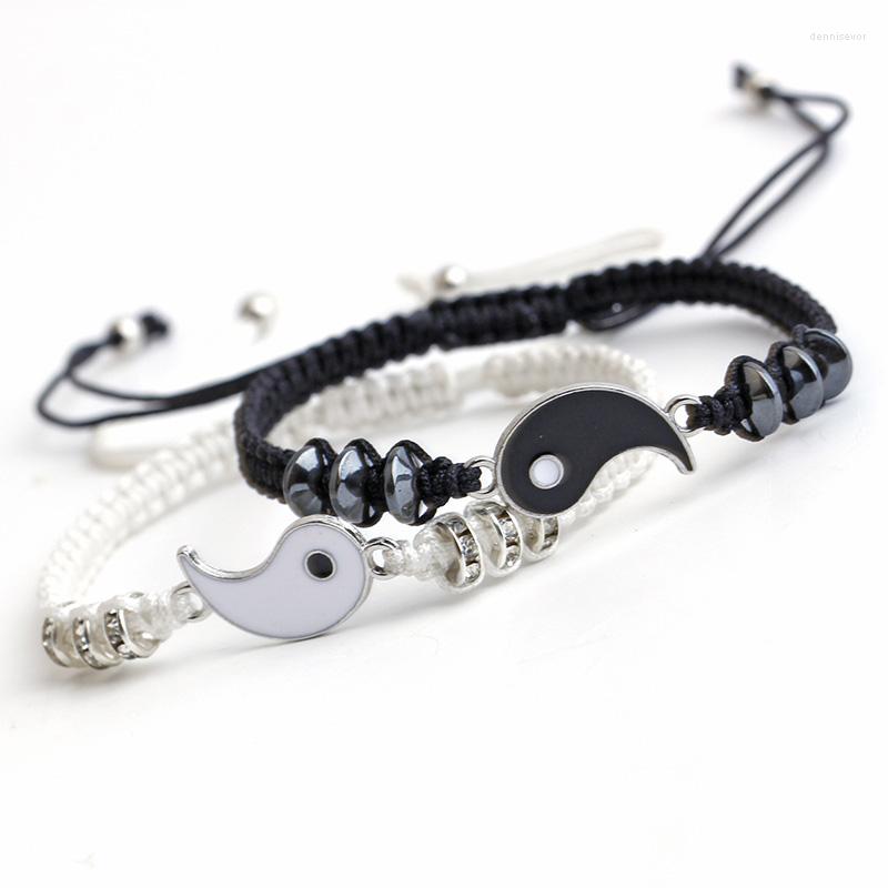 Charm Bracelets Selling Fashion Handmade Adjustable Alloy Tai Chi Gossip Couple Braided Bracelet
Charm Bracelets Selling Fashion Handmade Adjustable Alloy Tai Chi Gossip Couple Braided Bracelet