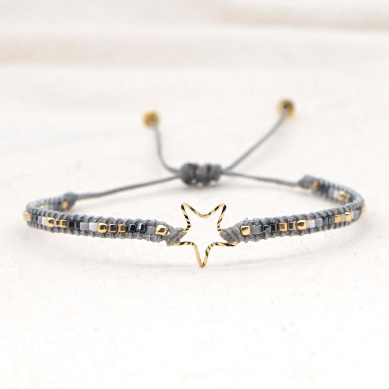 Strand Simple And Fashionable Stainless Steel Five-pointed Star Ethnic Style Handmade Beaded Miyuki Rice Bead Couple Bracelet
Strand Simple And Fashionable Stainless Steel Five-pointed Star Ethnic Style Handmade Beaded Miyuki Rice Bead Couple Bracelet