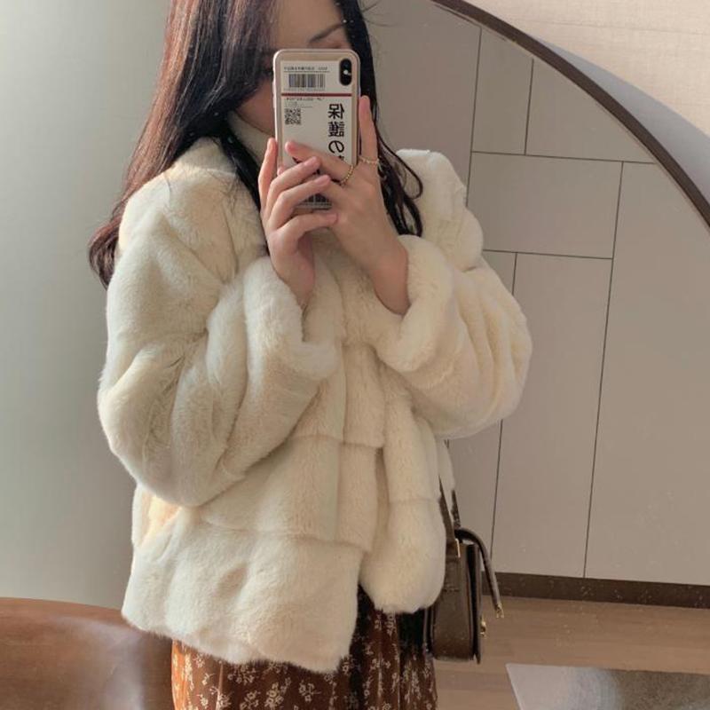 Women's Fur & Faux Rimocy Autumn Winter Jacket Women Korean Style Loose Stand Collar Furry Coat Woman Fashion Warm Ladies Jackets, Creamy-white
Women's Fur & Faux Rimocy Autumn Winter Jacket Women Korean Style Loose Stand Collar Furry Coat Woman Fashion Warm Ladies Jackets, Creamy-white