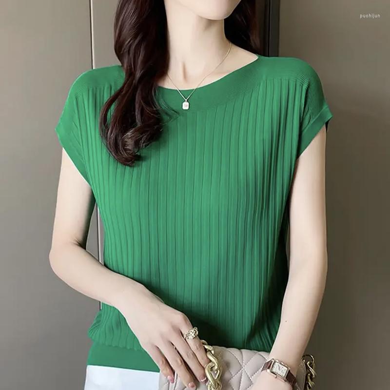 Women's T Shirts 2023 Summer Top Thin Knitted Shirt Women Tee Femme T-Shirts Short Sleeve Womens Clothing Casual Tshirt Camisetas Mujer, Black
Women's T Shirts 2023 Summer Top Thin Knitted Shirt Women Tee Femme T-Shirts Short Sleeve Womens Clothing Casual Tshirt Camisetas Mujer, Black