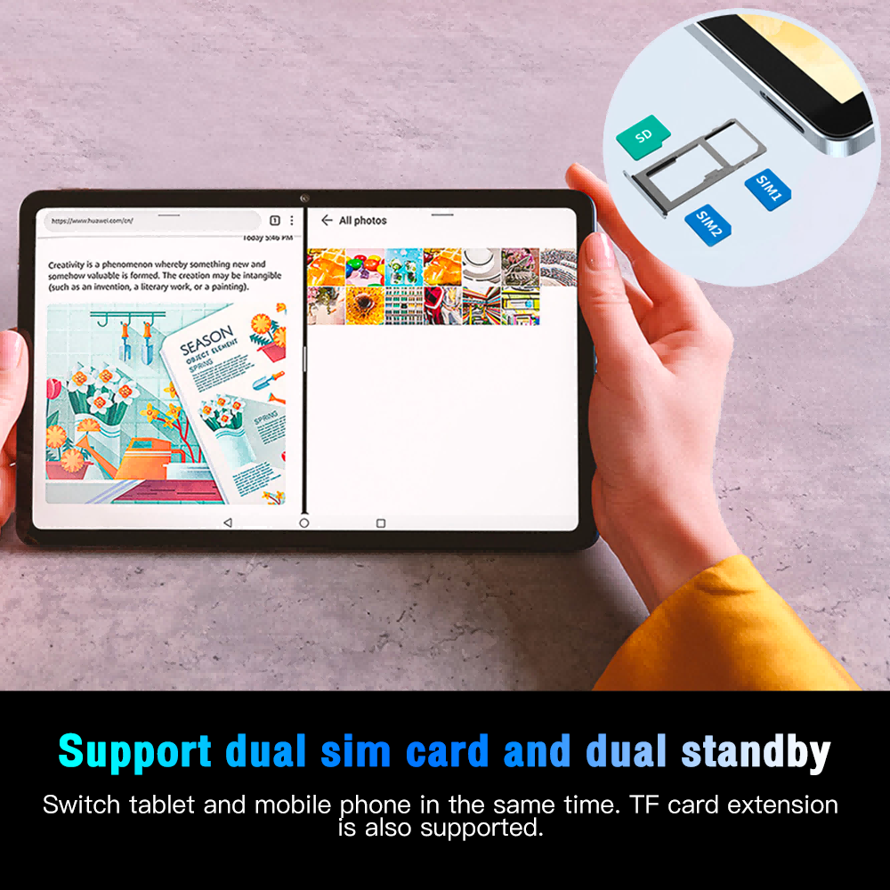 ONE FROG Tab Pro23 Learning tablet Built in globally renowned Khan Academy APP Dimensity 9000 10 cores 10.1-inch screen signal 5G 8GB+256B 8800mah OTG