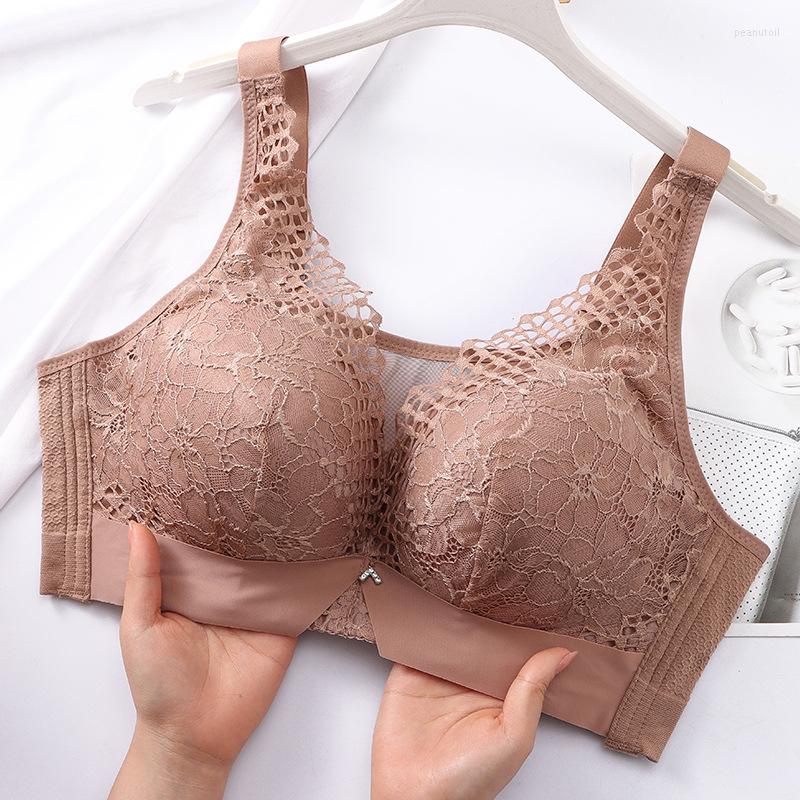 Bras 90-115CDEF Thin Sexy Lace Plus Size Push Up Women Deep Cup Adjustable No Steel Ring Bra Free Seamless Comfort Underwear, Red
Bras 90-115CDEF Thin Sexy Lace Plus Size Push Up Women Deep Cup Adjustable No Steel Ring Bra Free Seamless Comfort Underwear, Red