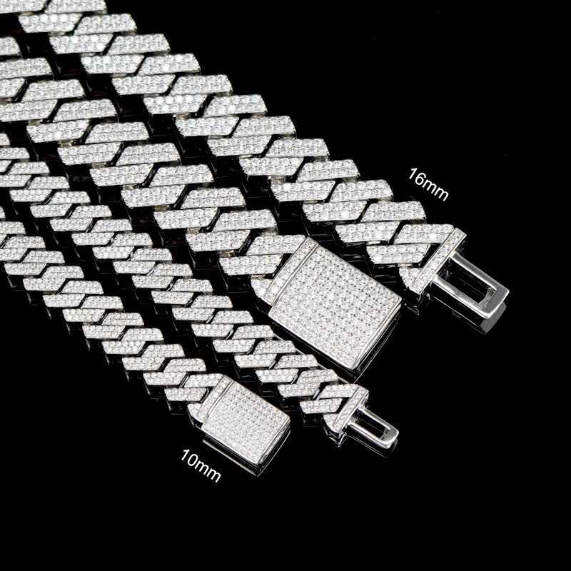 Hot Selling 925 Sterling Silver Hip Hop Jewelry Pass Diamond Tester 16mm Cuban Link Chain
Hot Selling 925 Sterling Silver Hip Hop Jewelry Pass Diamond Tester 16mm Cuban Link Chain