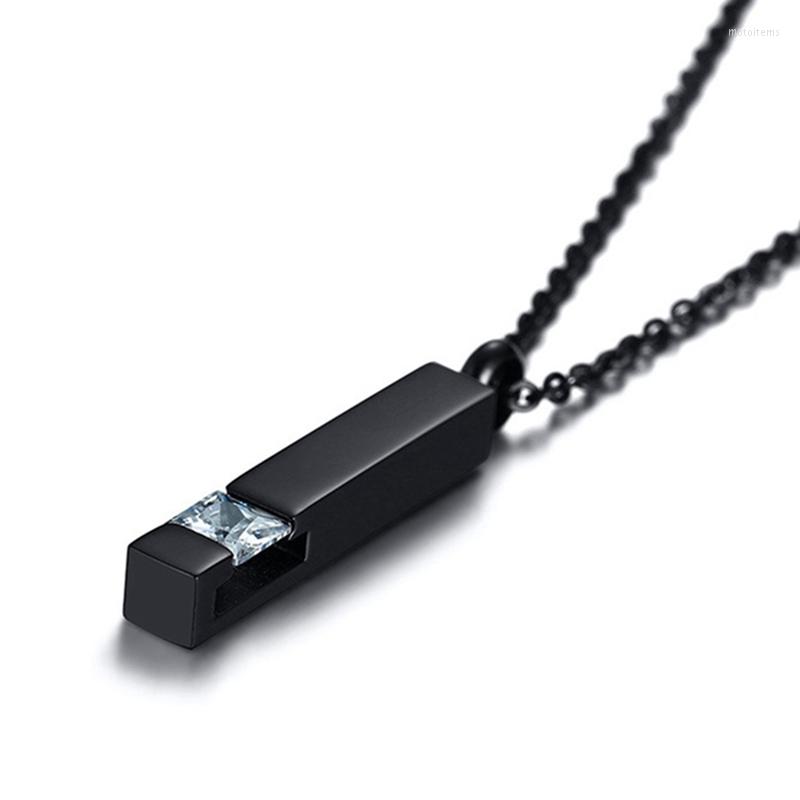 Pendant Necklaces Black Plating Crystal Bar Cremation Jewelry For Ashes Stainless Steel Keepsake Memorial Urn Necklace Women Men
Pendant Necklaces Black Plating Crystal Bar Cremation Jewelry For Ashes Stainless Steel Keepsake Memorial Urn Necklace Women Men