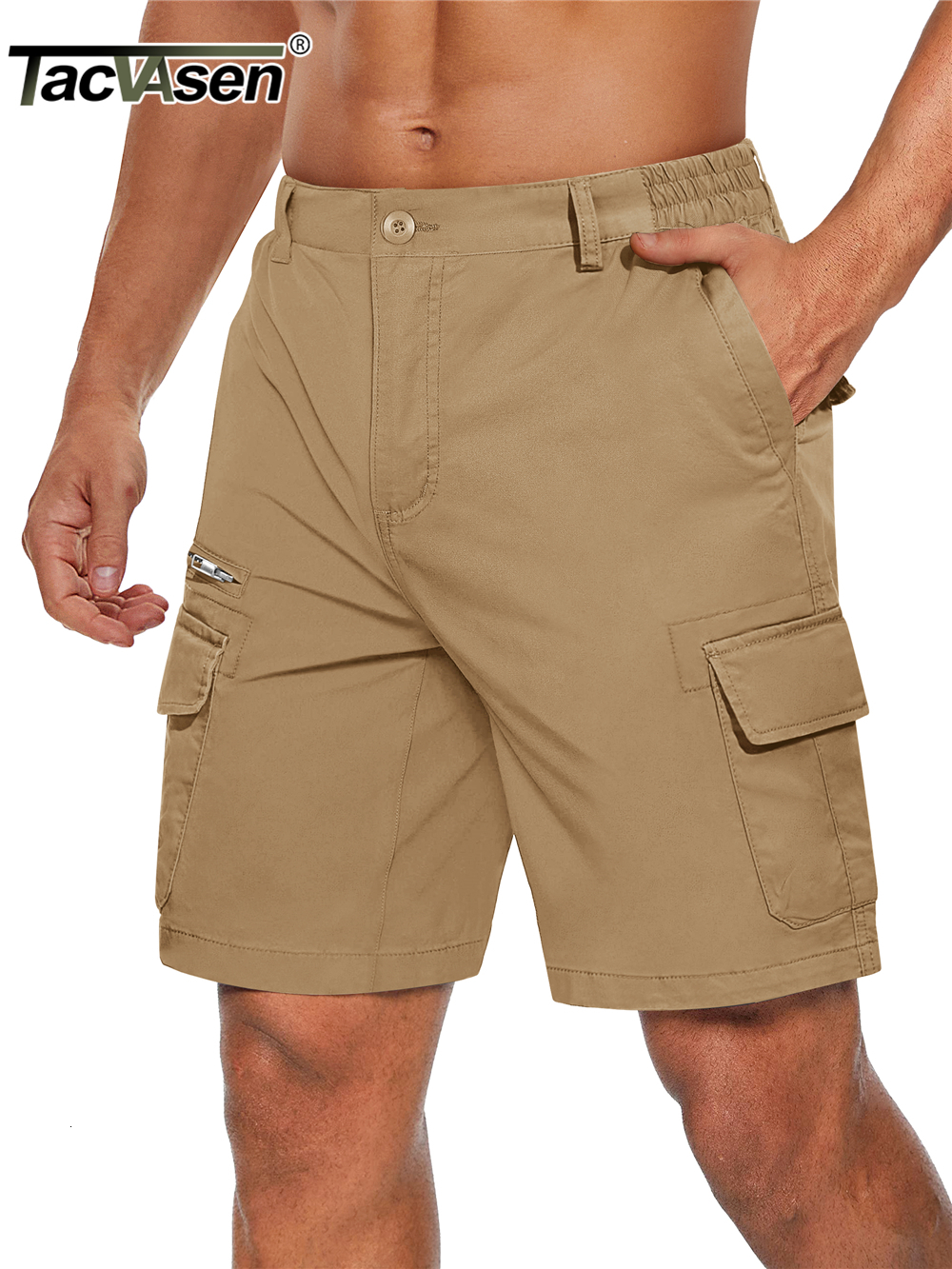 Men's Shorts TACVASEN Summer Cotton Shorts Mens Military Tactical Cargo Shorts Durable Multi-pockets Casual Short Pants Breathable Bottoms 230509, Khaki
Men's Shorts TACVASEN Summer Cotton Shorts Mens Military Tactical Cargo Shorts Durable Multi-pockets Casual Short Pants Breathable Bottoms 230509, Khaki