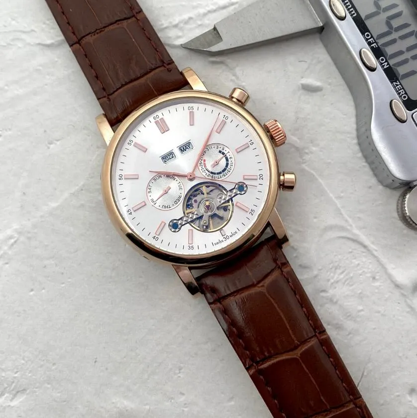 2023 Mens Pateks Philippes Automatic wristwatches Six needle Mechanical Business Sports Sky Moon Leather strap WATCHES PP Mens HEUER Watch Man Wristwatch
2023 Mens Pateks Philippes Automatic wristwatches Six needle Mechanical Business Sports Sky Moon Leather strap WATCHES PP Mens HEUER Watch Man Wristwatch