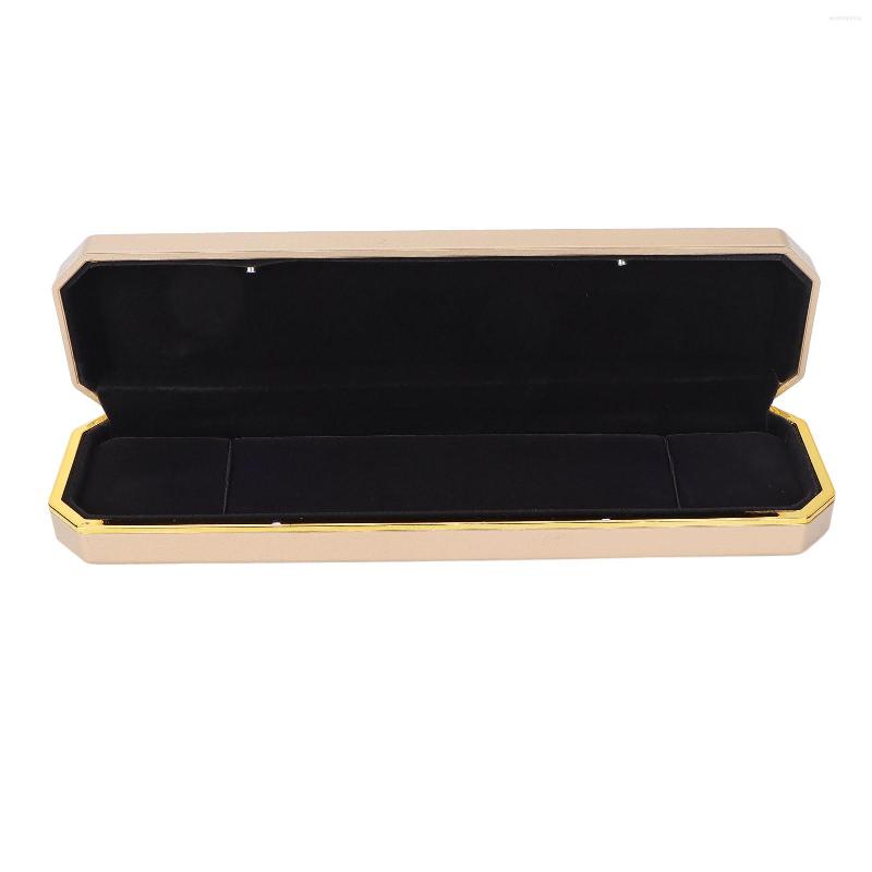 Jewelry Pouches Bracelet Display Case Lighted Gift Box Luxurious For Anniversaries
Jewelry Pouches Bracelet Display Case Lighted Gift Box Luxurious For Anniversaries