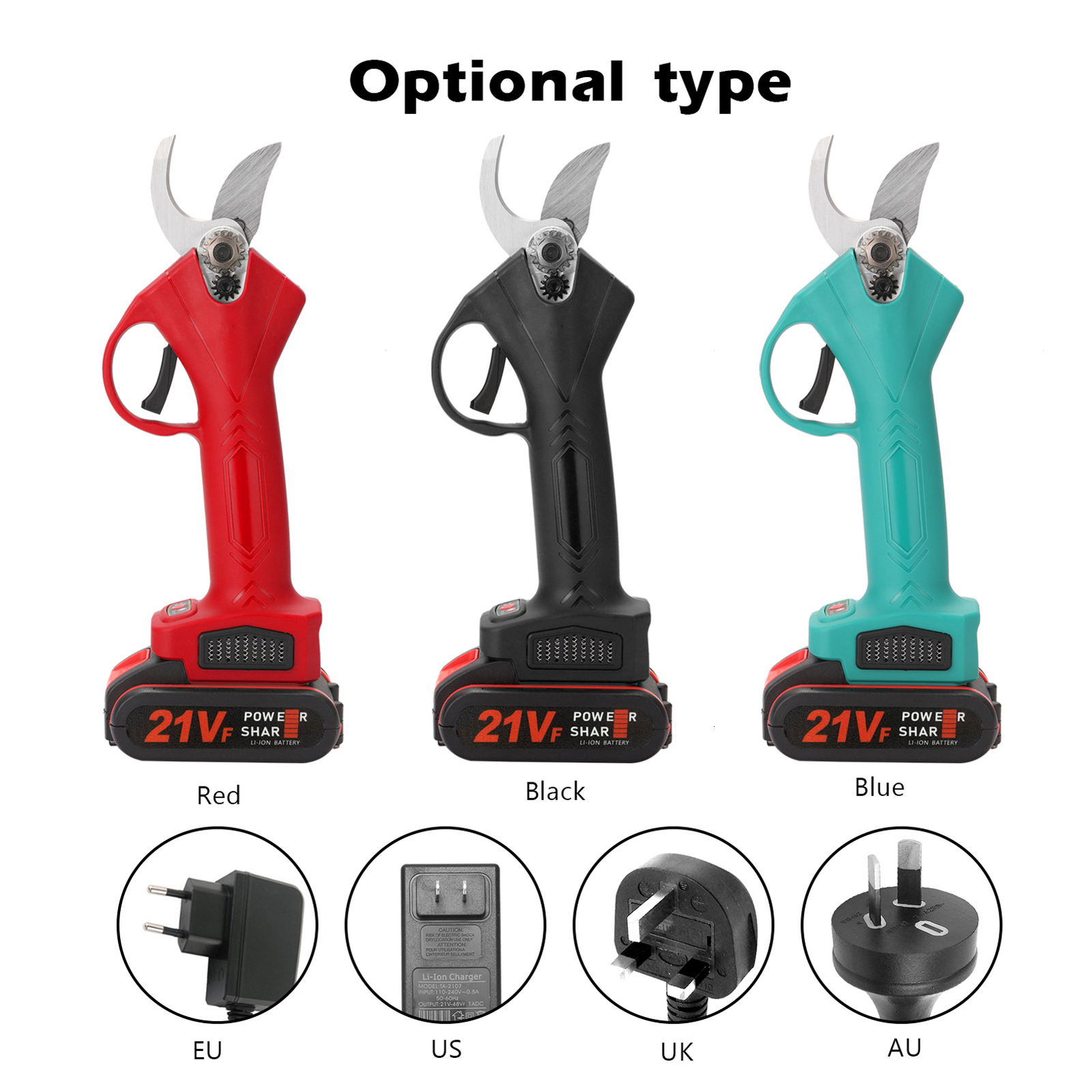 Pruning Tools 21V Cordless Electric Pruner Pruning Shear Efficient Fruit Tree Bonsai Pruning Branches Cutter Landscaping Tool Power Tools 230509