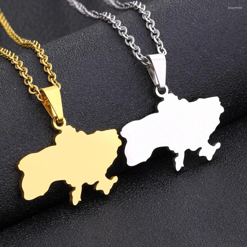 Chains Elfin European And American Titanium Steel Men Women Simple Trendy Personality Ukraine Map Necklace Premium Pendant
Chains Elfin European And American Titanium Steel Men Women Simple Trendy Personality Ukraine Map Necklace Premium Pendant