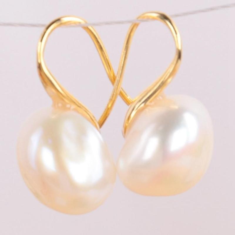 Dangle Earrings 10-12mm White Baroque Pearl 18K Gold-plated Hook Gold Chic Teardrop Elegant Dangler Natural Earbob
Dangle Earrings 10-12mm White Baroque Pearl 18K Gold-plated Hook Gold Chic Teardrop Elegant Dangler Natural Earbob