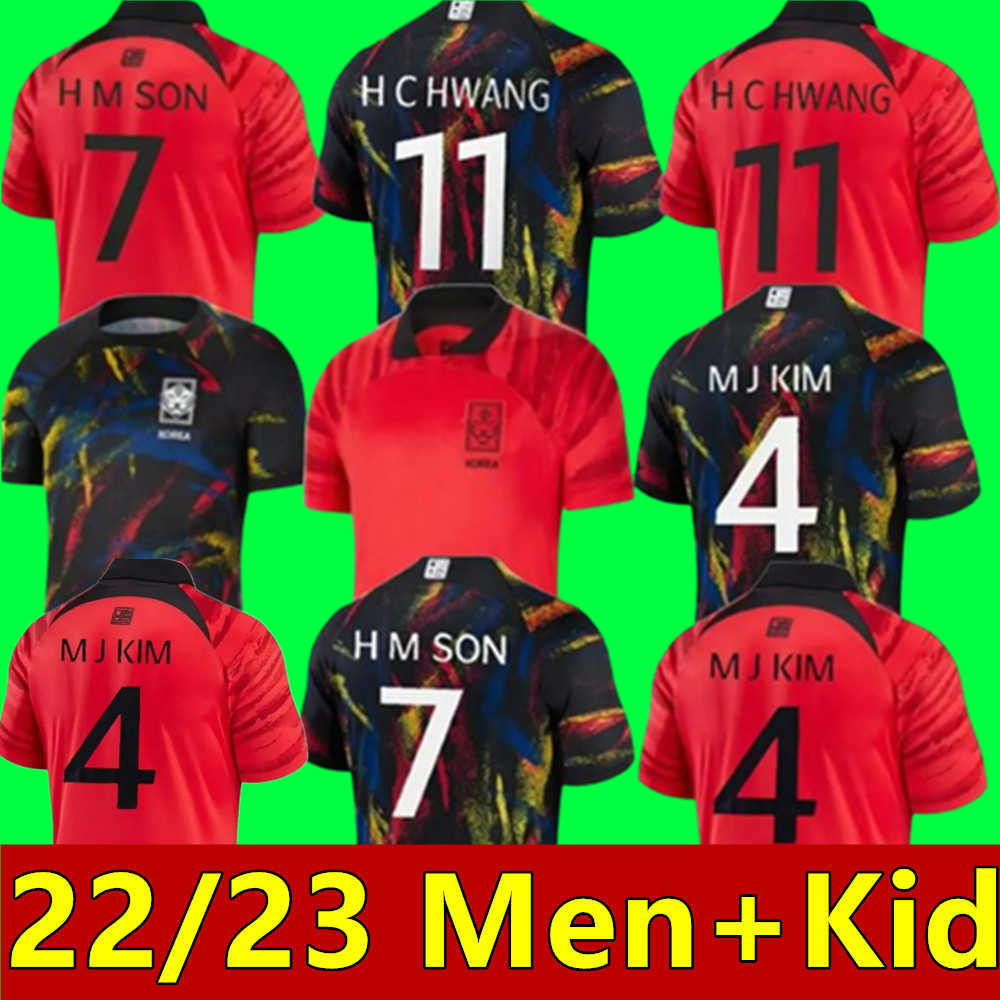 2022 South Korea soccer jerseys home RED away SON HWANG KIM JEONG SUNG LEE KWON 2023 MAILLOTS FOOTBALL SHIRTS 22 23 national team Men adult kids set kits top thailand, Away+world cup patch
2022 South Korea soccer jerseys home RED away SON HWANG KIM JEONG SUNG LEE KWON 2023 MAILLOTS FOOTBALL SHIRTS 22 23 national team Men adult kids set kits top thailand, Away+world cup patch