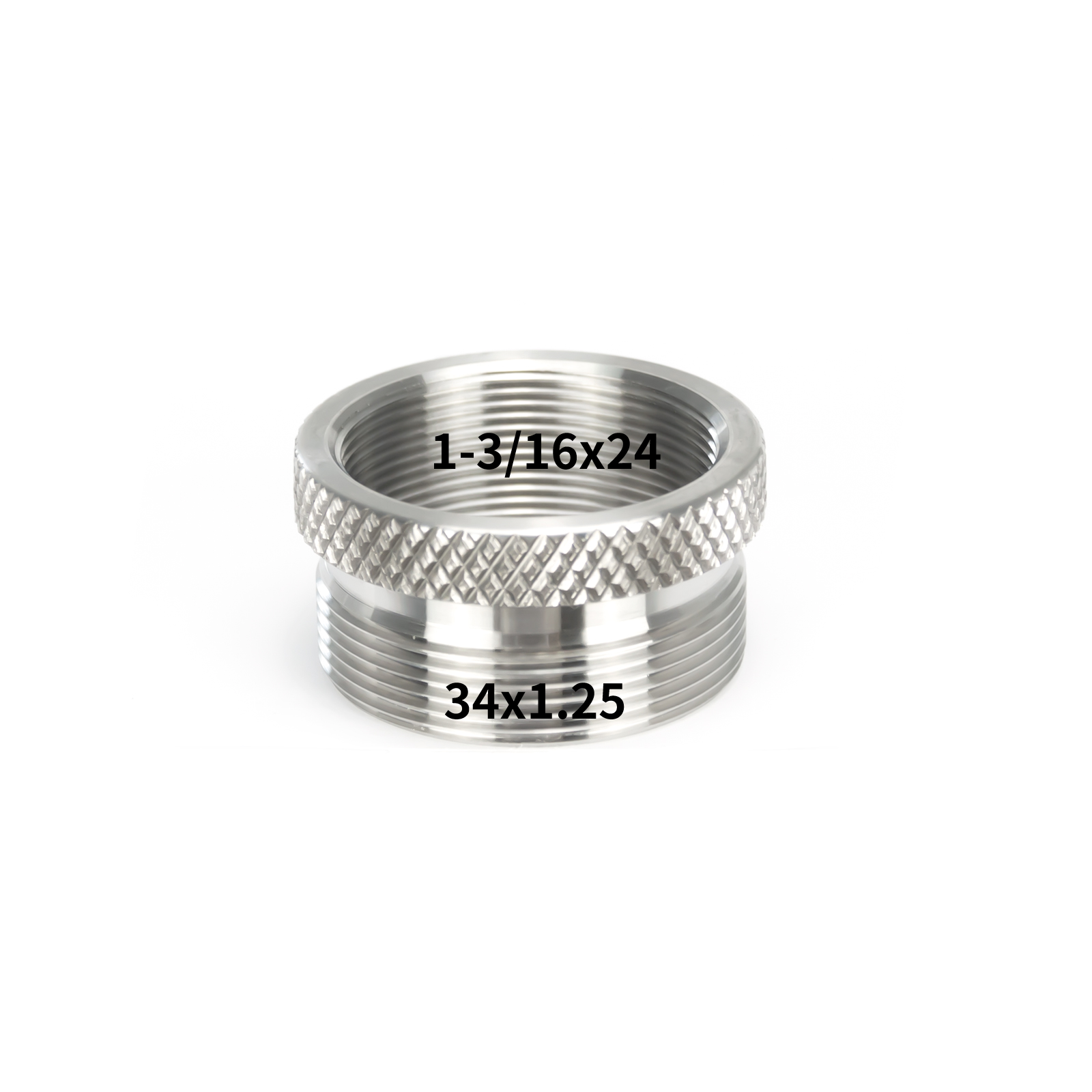 Stainless Steel M34x1.25 To 1-3/16x24 (1.1875x24) Adapter Ring QD Convertor for 1.45x7 Inch Solvent Trap Cleaning Tube Filter
Stainless Steel M34x1.25 To 1-3/16x24 (1.1875x24) Adapter Ring QD Convertor for 1.45x7 Inch Solvent Trap Cleaning Tube Filter
