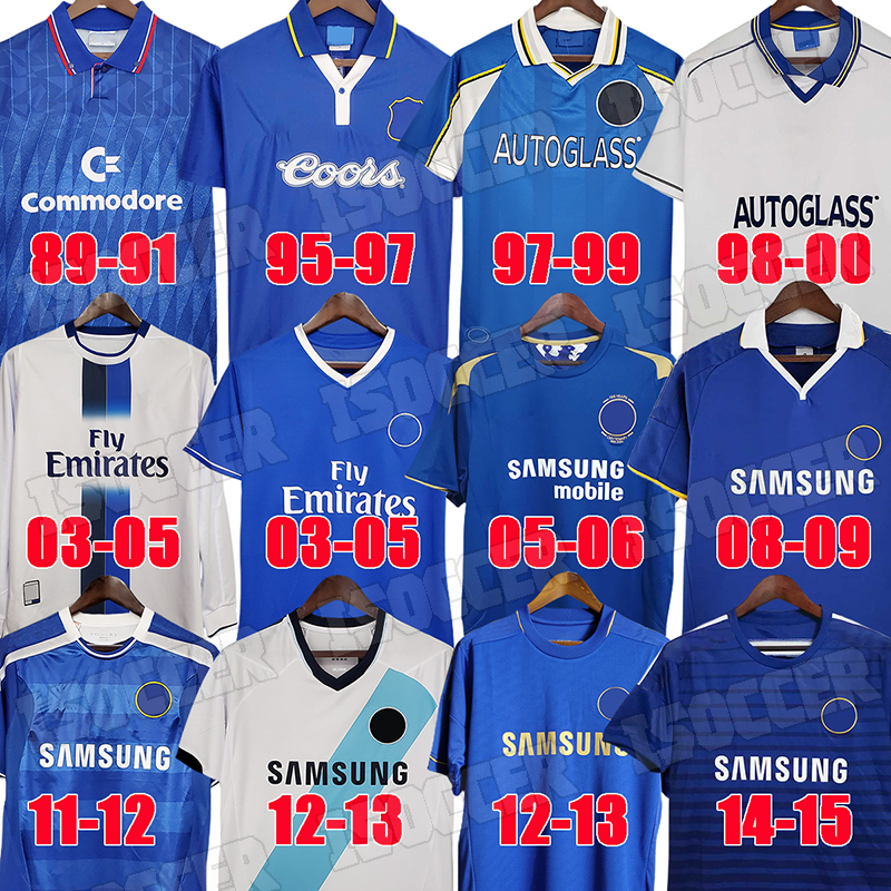 

CFC 2011 Retro Soccer Jersey Lampard Torres Drogba 11 12 13 Final 94 95 96 97 98 99 Football Shirts Camiseta WISE 03 04 05 06 07 08 COLE ZOLA Vialli 07 08 01 03 HUGHES GULLIT, 2003-2005 away long