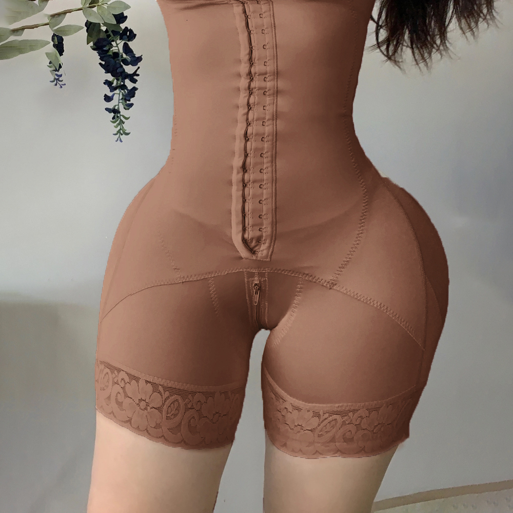 Women's Shapers Fajas Colombian Girdle Waist Trainer Double Compression BBL Shorts Tummy Control Sheath Slimming Flat Stomach Modeling Belt 23050