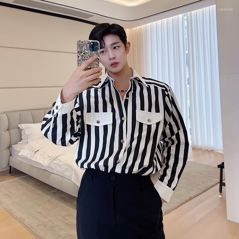 Men's Casual Shirts 2023 Shirt Men's Fashion Brand Versatile Blouse Tops Korean Button Up Striped Clothing Handsome Male Clothes P36, Picture
Men's Casual Shirts 2023 Shirt Men's Fashion Brand Versatile Blouse Tops Korean Button Up Striped Clothing Handsome Male Clothes P36, Picture