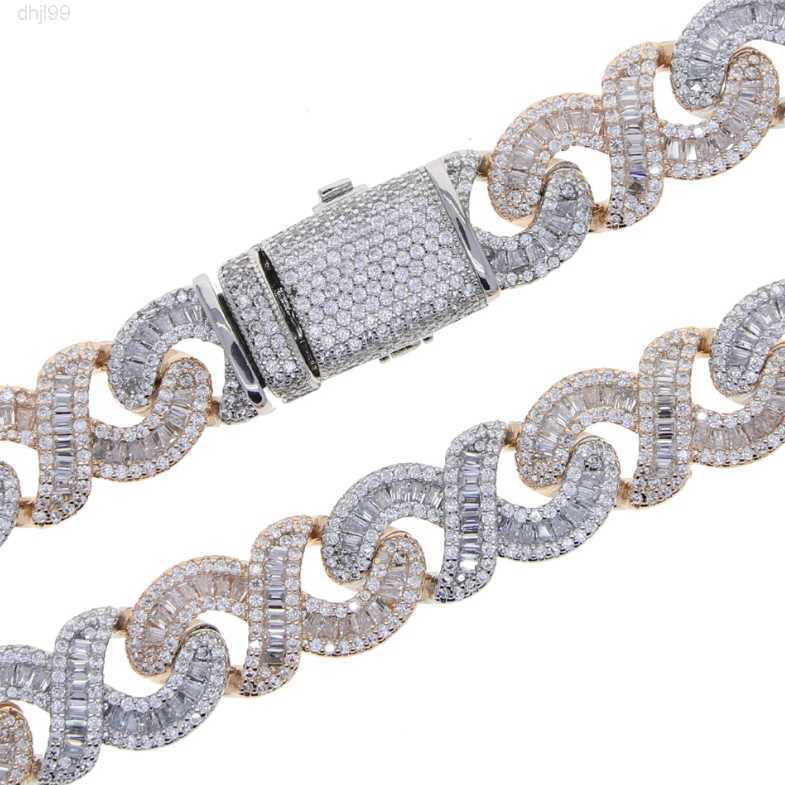 Hip Hop Baguette Diamond Men Necklace Cuban Chain Choker Silver Iced Out Fully Vvs Moissanite Infinity 925 Cuban Link Chain
Hip Hop Baguette Diamond Men Necklace Cuban Chain Choker Silver Iced Out Fully Vvs Moissanite Infinity 925 Cuban Link Chain
