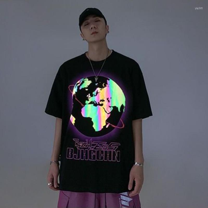 Men's T Shirts Fashion Unisex Earth Laser Reflective Print Men Shirt Women Cotton Knitted Oversize Couple Clothing Plus Size, Black
Men's T Shirts Fashion Unisex Earth Laser Reflective Print Men Shirt Women Cotton Knitted Oversize Couple Clothing Plus Size, Black