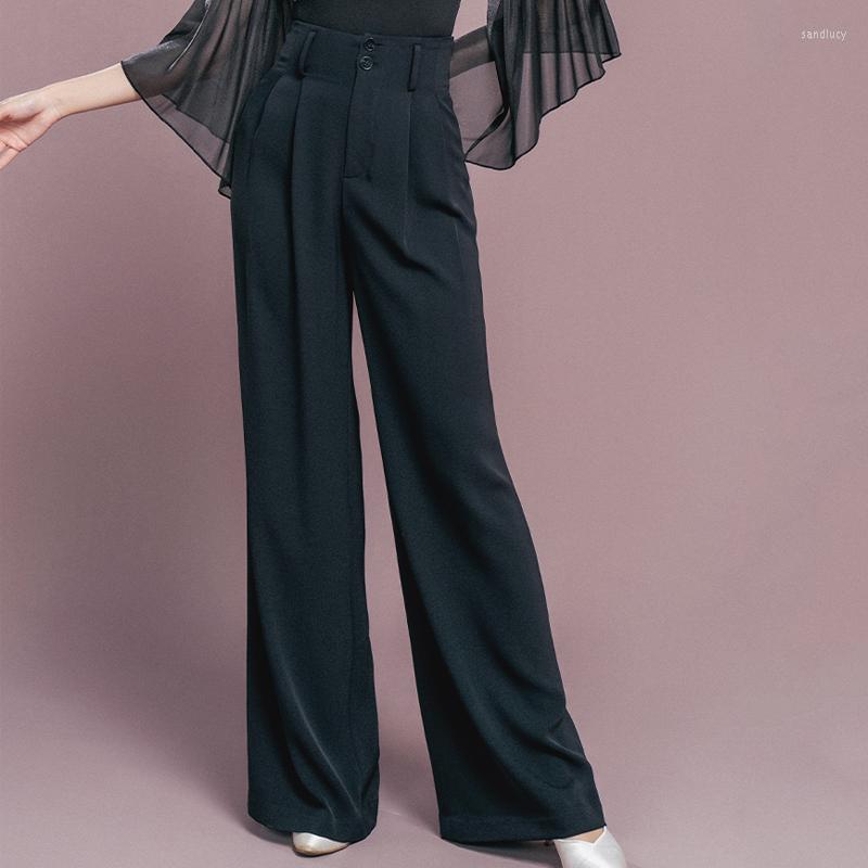 Stage Wear High Waist Modern Dancing Pants Women'S Professional National Standard Latin Adults Practice DWY9015, Black pants
Stage Wear High Waist Modern Dancing Pants Women'S Professional National Standard Latin Adults Practice DWY9015, Black pants