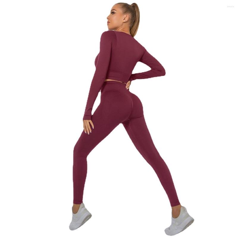 Active Pants 2 Piece Solid Color High Stretch Seamless Yoga Set Long Sleeve Fitness Suit Workout Clothes Women' Sportswear Leggings, Navy
Active Pants 2 Piece Solid Color High Stretch Seamless Yoga Set Long Sleeve Fitness Suit Workout Clothes Women' Sportswear Leggings, Navy