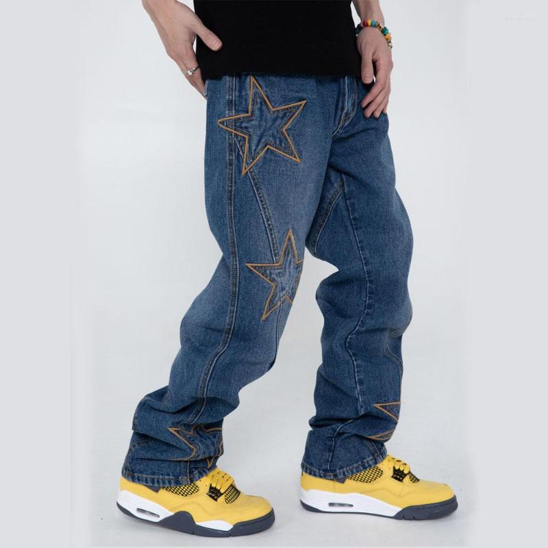 Men's Jeans Wash Embroidery Stars Men Women Streetwear Hip Hop Casual Loose Straight Denim Trousers Unisex City Boy Girl Pants, Blue
Men's Jeans Wash Embroidery Stars Men Women Streetwear Hip Hop Casual Loose Straight Denim Trousers Unisex City Boy Girl Pants, Blue