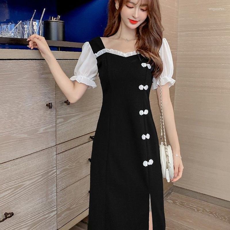 Ethnic Clothing Improved Version Of Cheongsam Dress Fational Chinese Style Summer 2023 Bubble Sleeve Butterfly Decoration Mid-Length Slim
Ethnic Clothing Improved Version Of Cheongsam Dress Fational Chinese Style Summer 2023 Bubble Sleeve Butterfly Decoration Mid-Length Slim