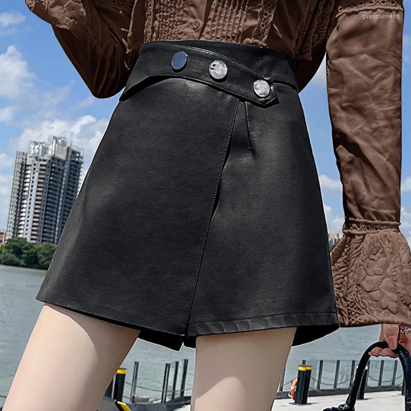 Women' Shorts PU Biker Women High Waist Korean Style Casual Black Leather Mujer Autumn Winter Womens Clothes Arrival 2023
Women' Shorts PU Biker Women High Waist Korean Style Casual Black Leather Mujer Autumn Winter Womens Clothes Arrival 2023