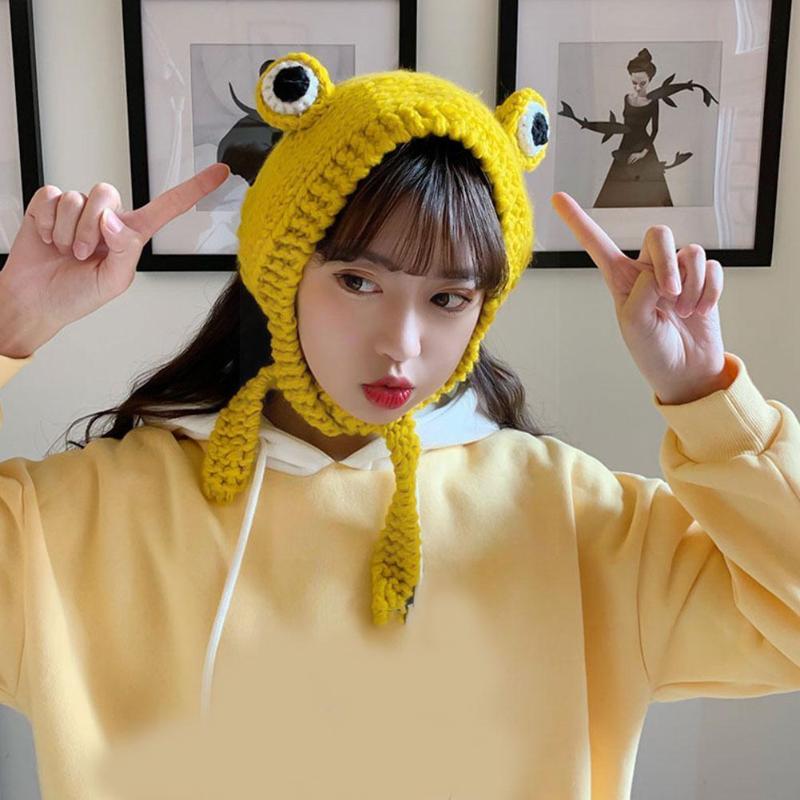 Berets Fashion Frog Hat Beanies Knitted Winter Hip-hop Gifts Bonnet Warm Accessory Cap Skullies Costume A6N8Berets
Berets Fashion Frog Hat Beanies Knitted Winter Hip-hop Gifts Bonnet Warm Accessory Cap Skullies Costume A6N8Berets