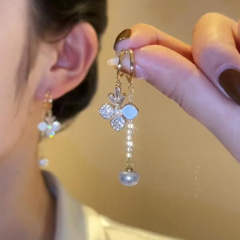 Dangle Earrings & Chandelier Real Gold Plated 925 Silver Zircon Pearl Long For Women Flower Tassel Anti Fading Sweet FashionJewelry Accessor
Dangle Earrings & Chandelier Real Gold Plated 925 Silver Zircon Pearl Long For Women Flower Tassel Anti Fading Sweet FashionJewelry Accessor